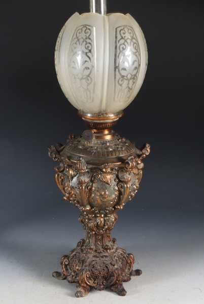 Parafinbordlampe, 1800 t.
