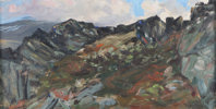 Gustav Wentzel, landskap. Maleri.