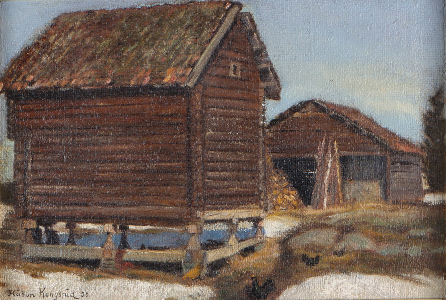 Håkon Kongsrud, loft. Maleri.