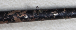 Stokk/gevær i metall, 1800 tallet.