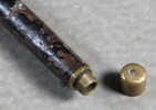 Stokk/gevær i metall, 1800 tallet.