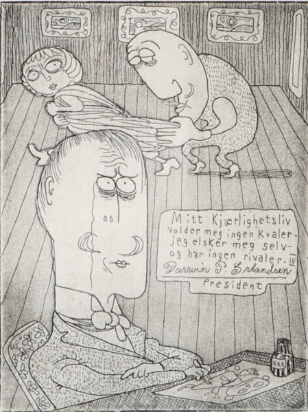 Fredrik Stabel, komposisjon. Radering