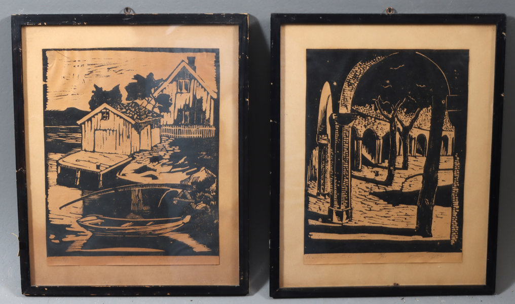 Oliver Sylthe, 2 tresnitt.