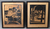 Oliver Sylthe, 2 tresnitt.
