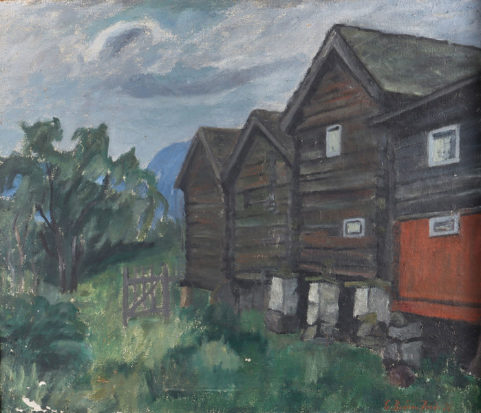 Christiane B. Jorde, gård. Maleri.