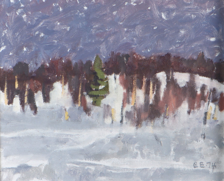 Erling Enger, vinter. Maleri.