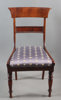 6 stoler i mahogny, 1800 t.