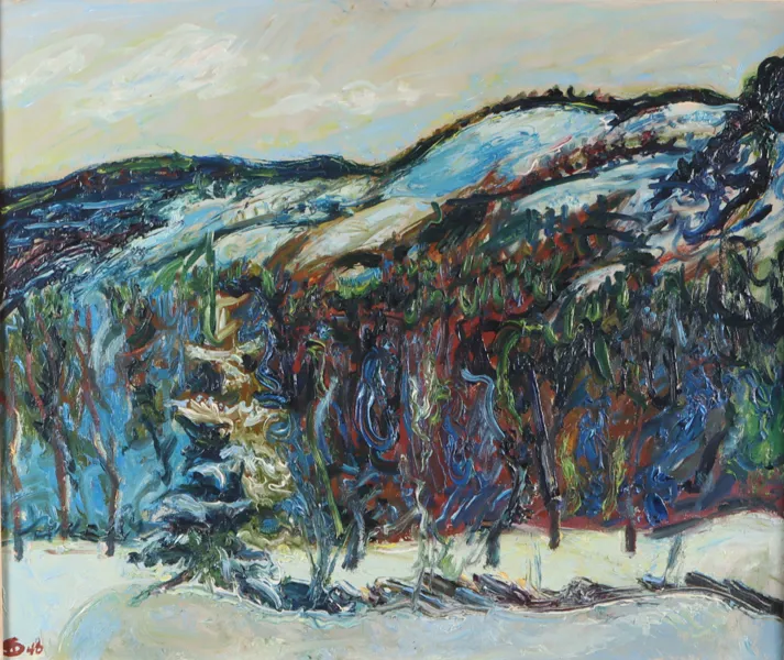 Henrik Sørensen, vinter. Maleri.