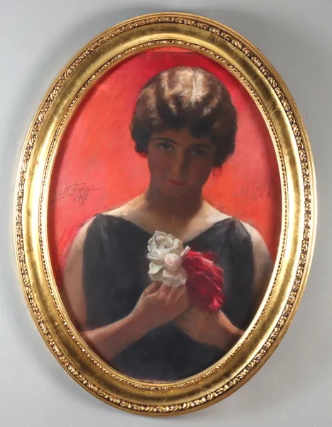 Mikhail Babut, portrett. Pastell.