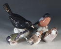 5 fuglefigurer i porselen, B&G.