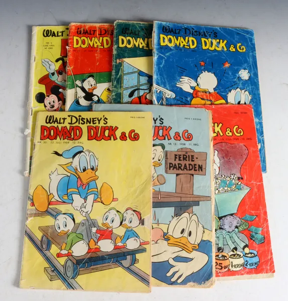 7 Donald blader, 1950-60 tallet.