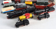 Samling modelltog og vogner. Märklin.