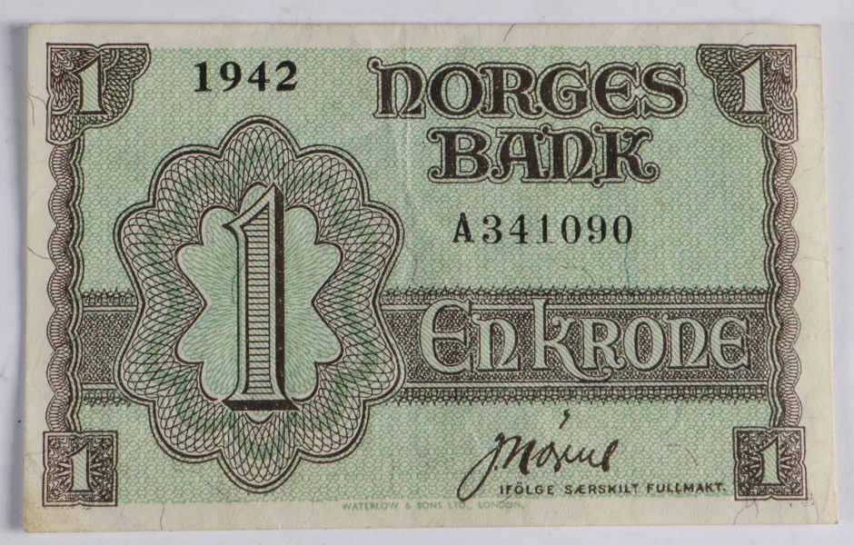 1-Kr, Norge 1942.