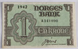 1-Kr, Norge 1942.