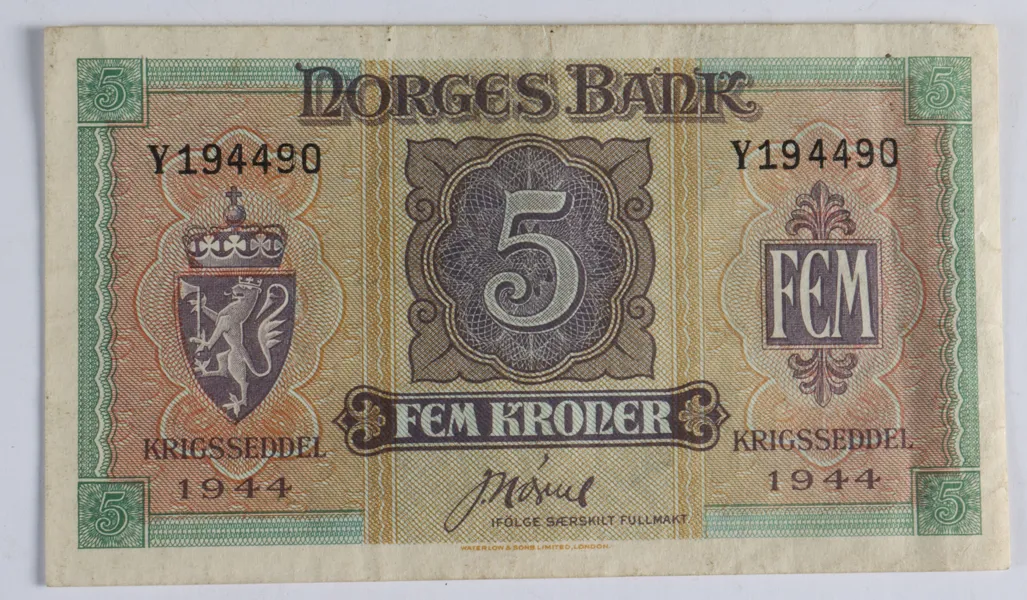 5-kr., Norge 1944