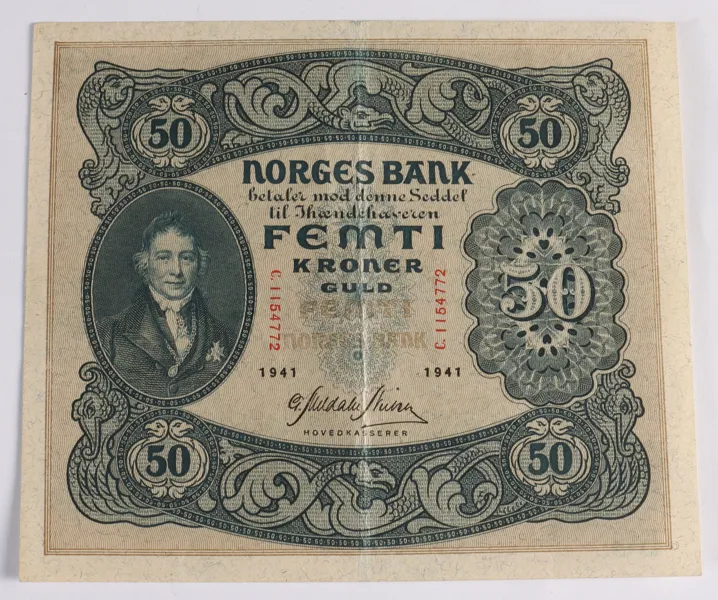50-kr., Norge 1941.