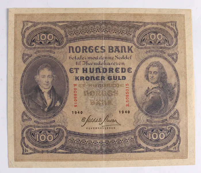 100-kr., Norge 1940