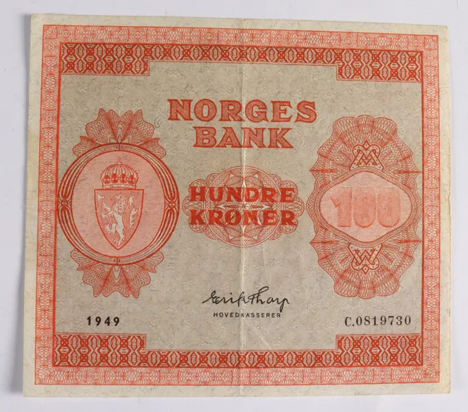 100-kr., Norge 1949.