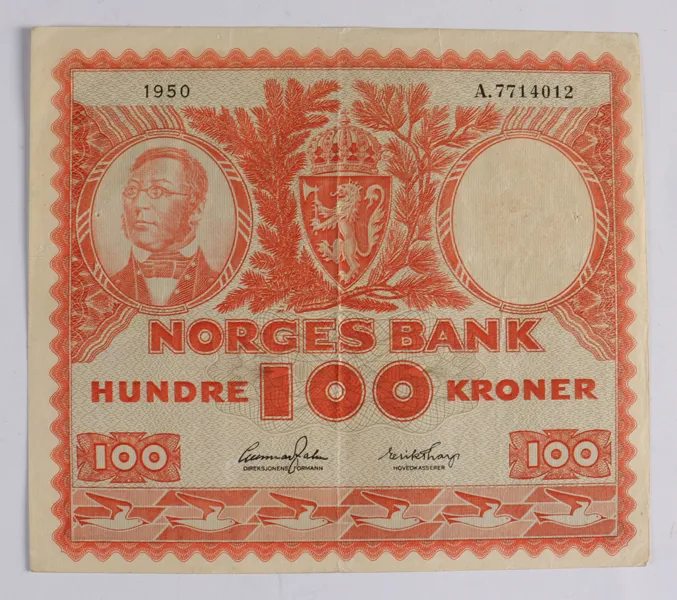100-kr., Norge 1950
