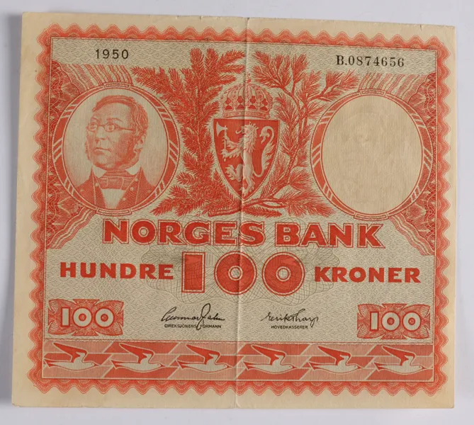 100-kr., Norge 1950