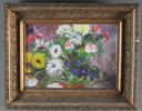 Usignert, blomster. Maleri.