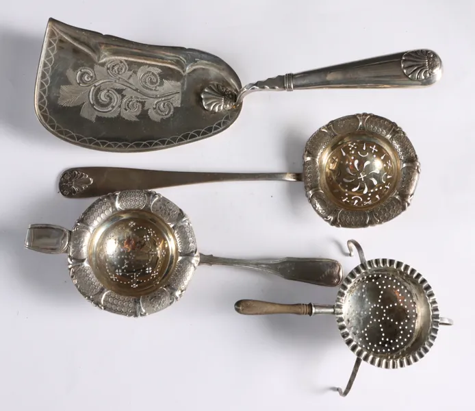 4 deler sølvbestikk, 1800 tallet