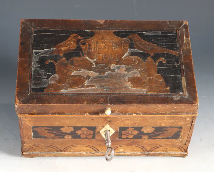 Skrin med intarsia, 1741.