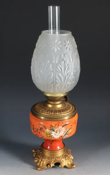 Parafin bordlampe.