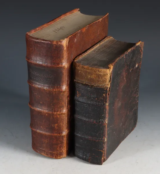 2 bøker, 1700 tallet. Holberg og Brochmand.