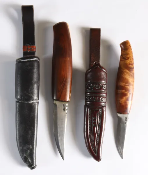 2 slirekniver, Olav H. Waale.