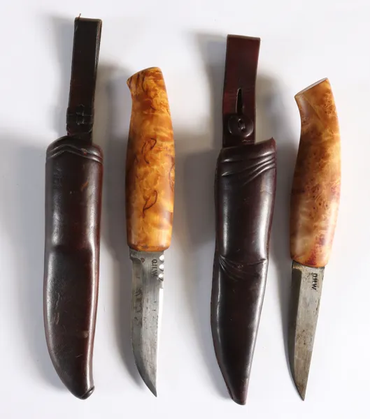 2 slirekniver, Olav H. Wåle.