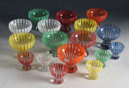 11+6 dekorerte glass, Magnor.