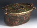 Stor rosemalt tine, Telemark 1844.