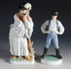 2 figurer i porselen, Herend.