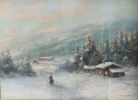 Sigvart Simensen, vinter. Maleri.