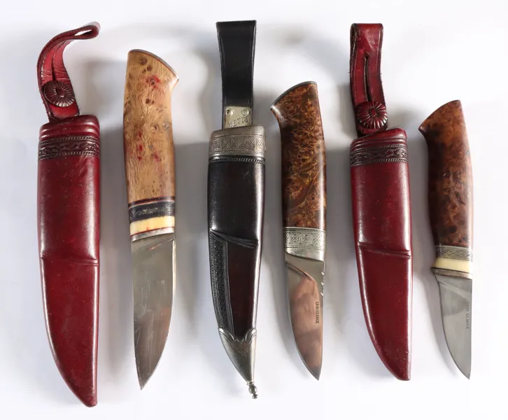 3 slirekniver. Tor Vistnes