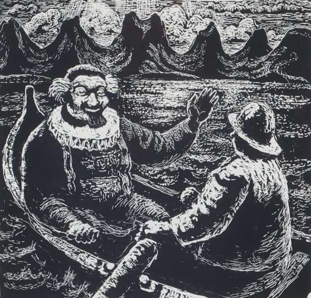 Kaare Espolin Johnson, Petter Dass. Serigrafi.