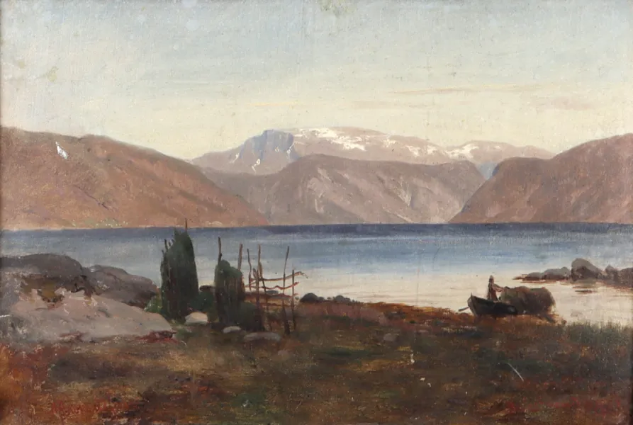 Georg A. Rasmussen, Balestrand. Maleri.