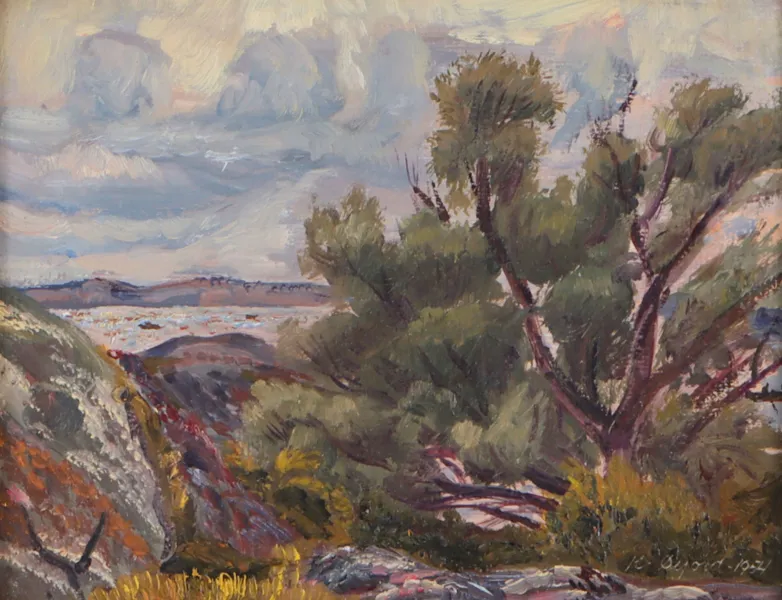 Kåre Øijord, landskap. Maleri.
