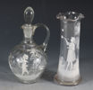 6 div. i glass, Mary Gregory.