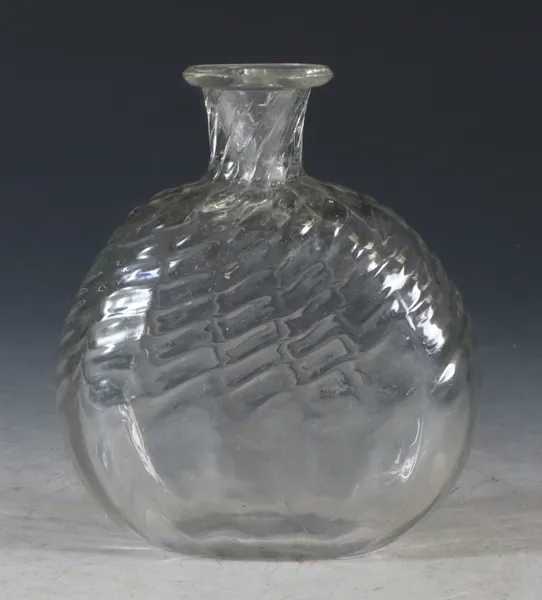 Lommeflaske i glass, 1800 t.