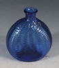 Lommeflaske i blått glass, 1800 t.