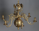 Taklampe i messing, 1900 t.