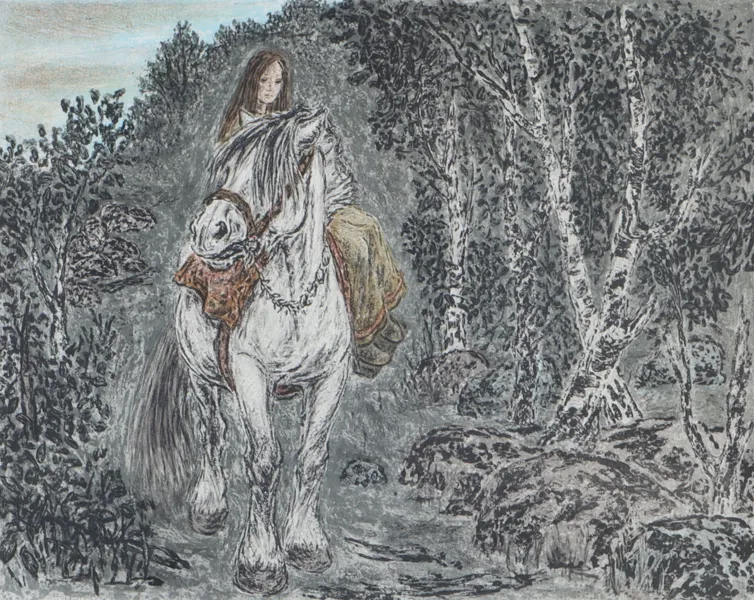 Harald Kihle, Guro. Litografi.