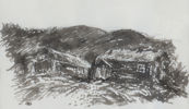 Henrik Sørensen, seter. Tegning.