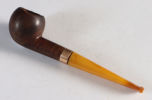 Pipe m/gullbeslag.