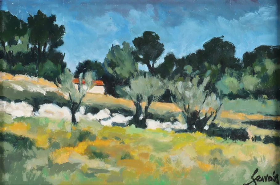 Gerard Gervais, landskap. Maleri.