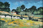 Gerard Gervais, landskap. Maleri.