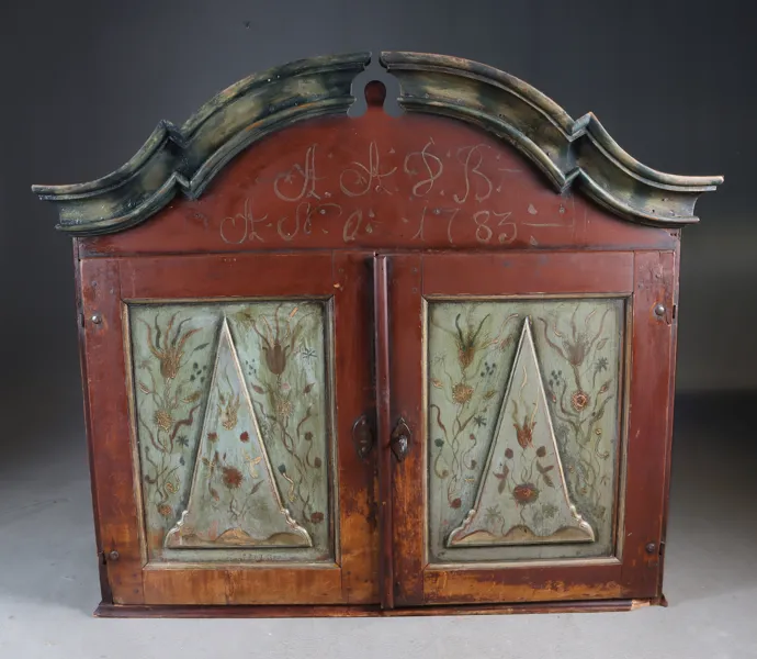 Dekorert overskap, 1783.