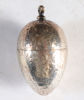 Eggformet luktevannshus i sølv, 1700 t.
